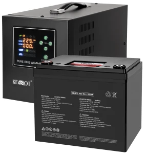 Zasilacz awaryjny UPS Sinus 2200VA 1600W + akumulator LiFePo4 100Ah - ZESTAW na 15 LAT
