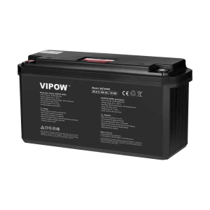 Akumulator LiFePO4 100Ah 25.6V z BMS  Marka: Vipow Kod produktu: BAT0495 Kod EAN: 5901890130653