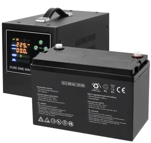 Zasilacz awaryjny UPS do PIECA GAZOWEGO KOMINKA EKOGROSZEK PELLET KOMPUTERA - STAŁA FAZA - SINUS 1000 LFP4 + AKUMULATOR GEL 100Ah - ZESTAW JAKOŚĆ PREMIUM