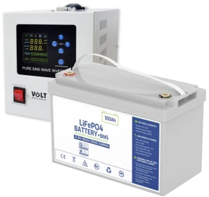 Zasilacz awaryjny UPS Sinus 800VA 500W + akumulator LiFePo4 100Ah SMART BLUETOOTH - ZESTAW na 15 LAT